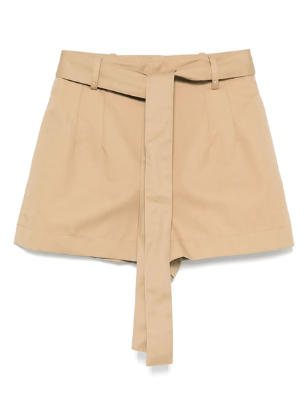  Moncler Belted Shorts - Brown 