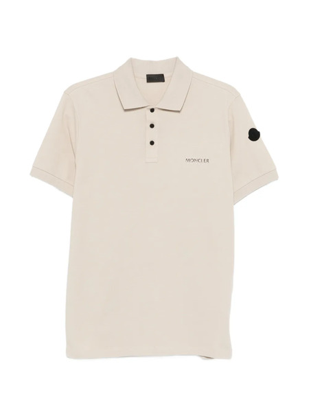  Moncler Button Polo Shirt - Neutrals 