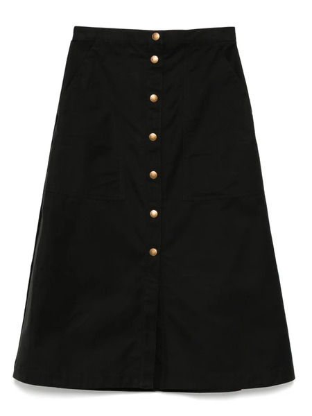  Moncler Button-up Midi Skirt - Black 