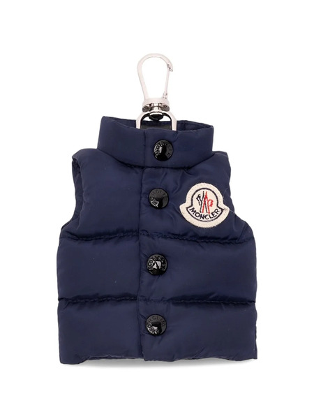  Moncler Buttoned Padded Keyring - Blue 