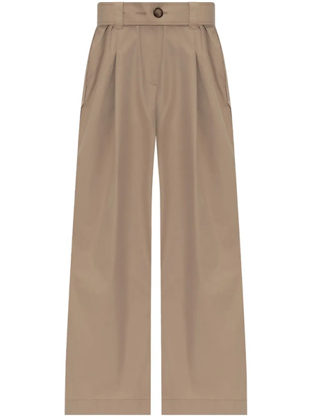  Moncler Buttoned Palazzo Pants - Neutrals 