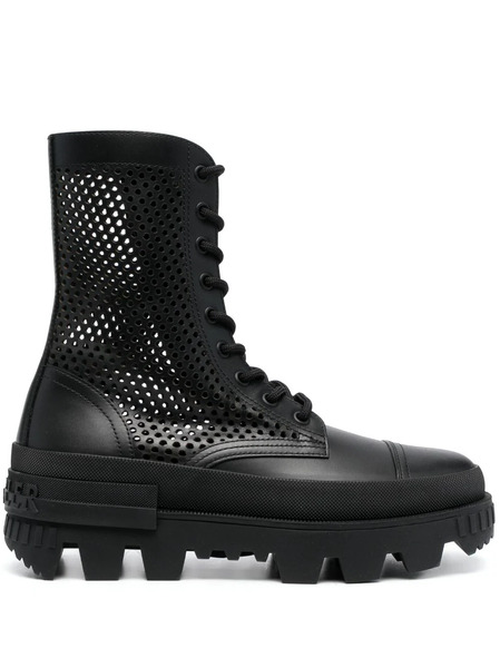 Moncler Carinne Perforated Ankle Boots - Black 