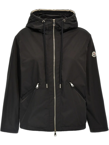  Moncler Cassiopea Drawstring Hooded Coat - Black 