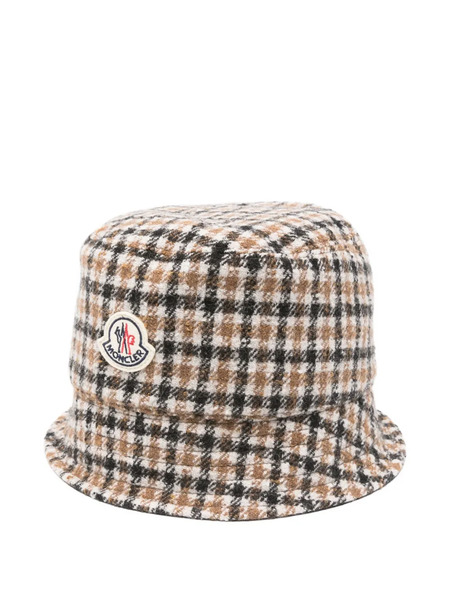  Moncler Checked Bucket Hat - Green 