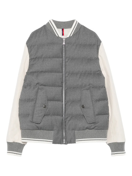  Moncler Enfant Alvaro Quilted Bomber Jacket - Grey 