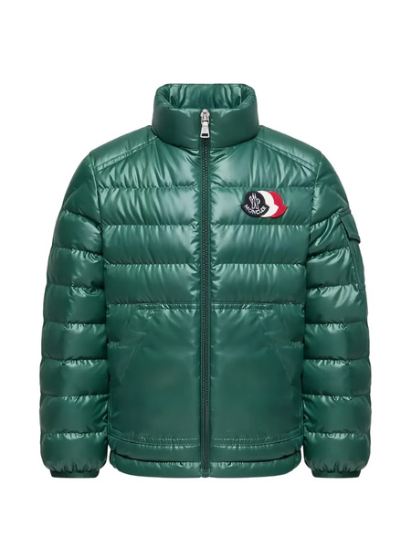  Moncler Enfant Bengi Logo Patch Jacket - Green 