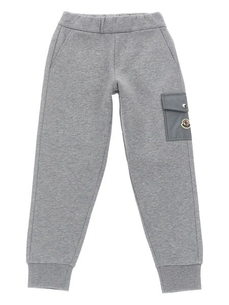  Moncler Enfant Cargo-pocket Fleece Track Pants - Grey 
