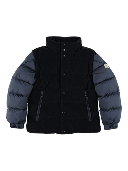  Moncler Enfant Corduroy Puffer Jacket - Blue 