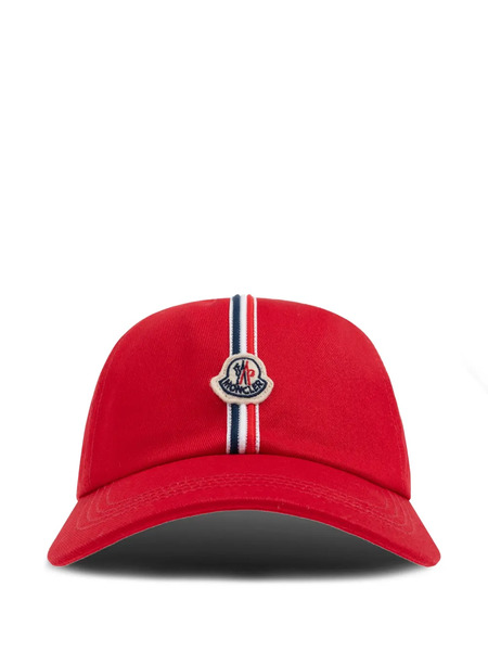  Moncler Enfant Cotton Baseball Cap - Red 