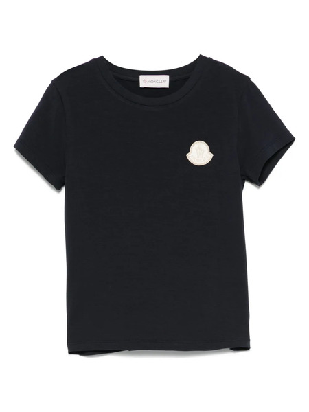  Moncler Enfant Embroidered-logo Patch T-shirt - Blue 