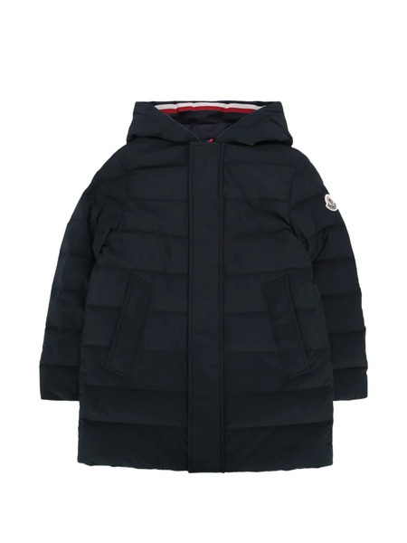 Moncler Enfant Hooded Long Parka - Blue 