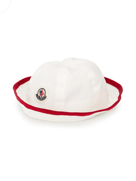  Moncler Enfant Logo Bucket Hat - White 