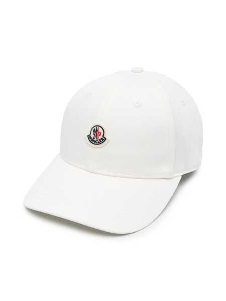  Moncler Enfant Logo-embroidered Cotton Cap - Neutrals 