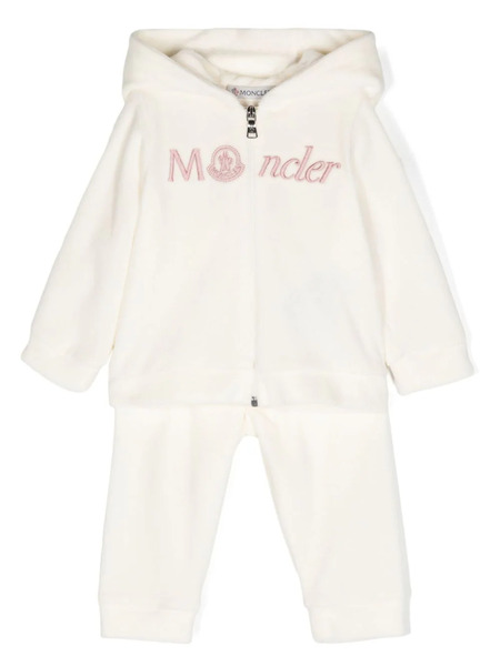  Moncler Enfant Logo-embroidered Tracksuit - Neutrals 