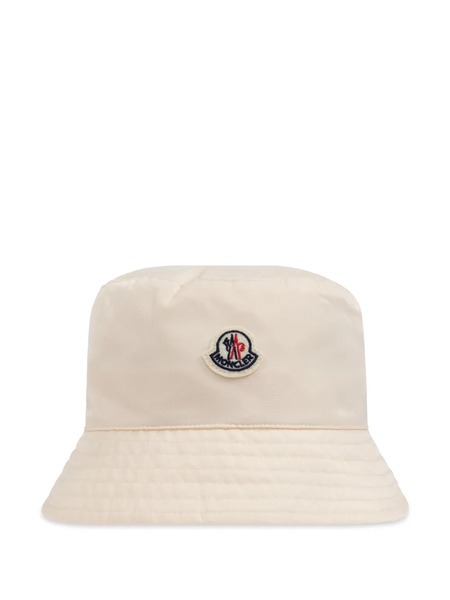  Moncler Enfant Logo-patch Bucket Hat - Neutrals 