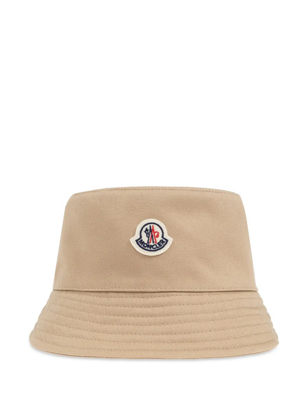  Moncler Enfant Logo-patch Bucket Hat - Neutrals 
