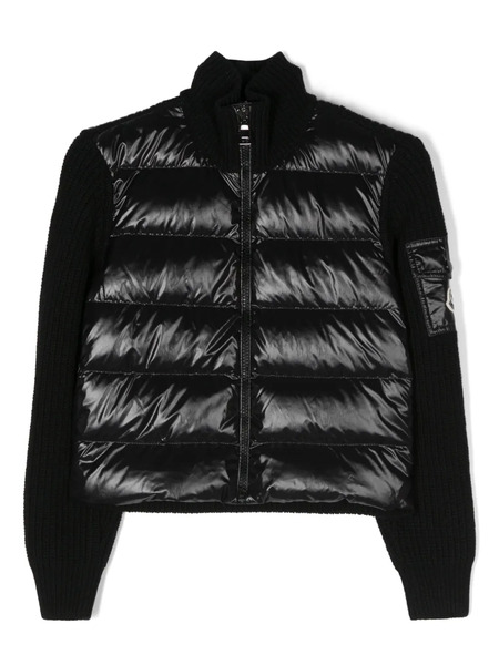  Moncler Enfant Logo-patch Feather-down Jacket - Black 