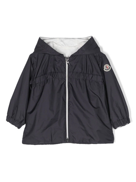  Moncler Enfant Logo-patch Hooded Jacket - Blue 