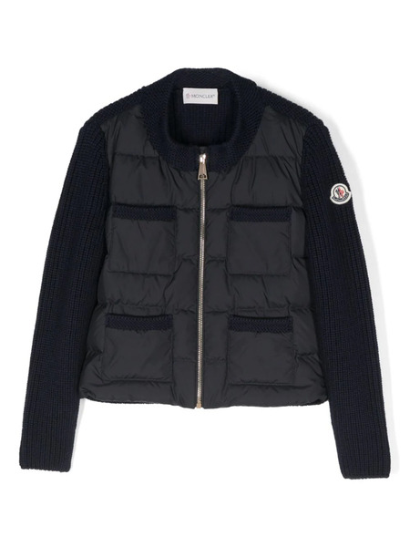  Moncler Enfant Logo-patch Jacket - Blue 