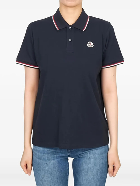  Moncler Enfant Logo-patch Polo Shirt - Blue 