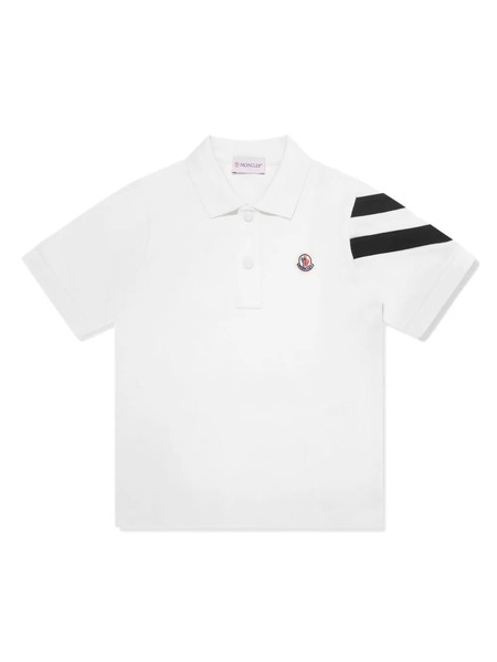  Moncler Enfant Logo-patch Polo Shirt - White 