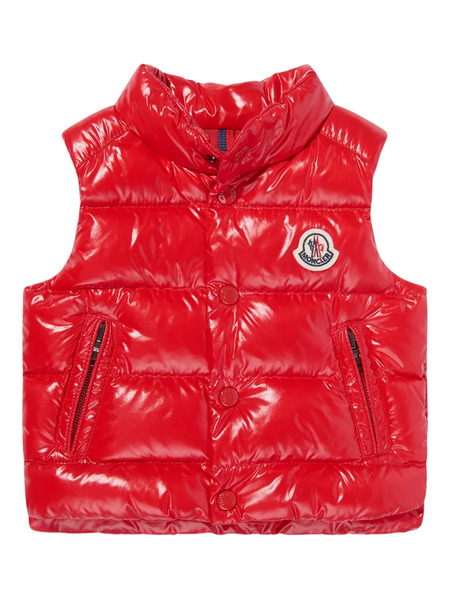  Moncler Enfant Logo-patch Quilted Vest - Red 