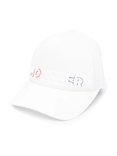  Moncler Enfant Logo-print Baseball Cap - White 