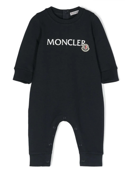  Moncler Enfant Logo-print Romper - Blue 