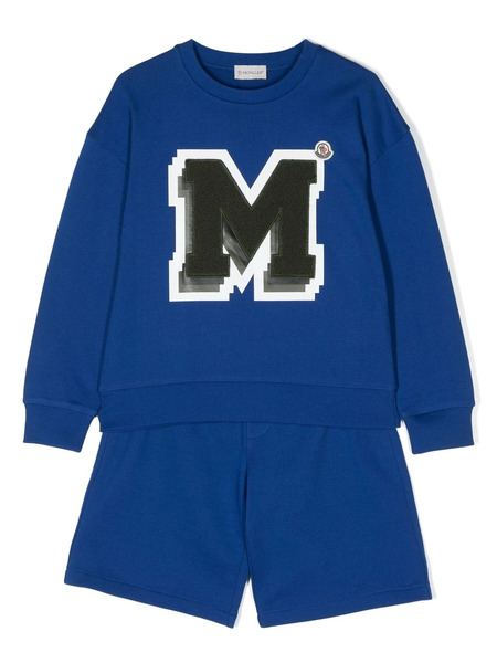  Moncler Enfant Long-sleeve Cotton Set - Blue 