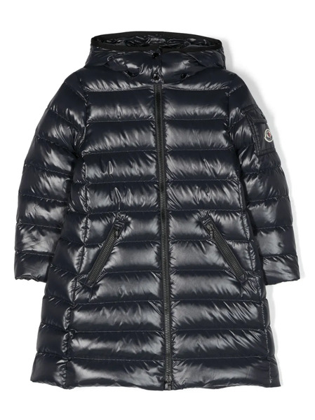  Moncler Enfant Longline Puffer Coat - Blue 