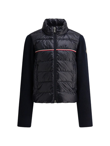  Moncler Enfant Padded Stripe Jacket - Blue 