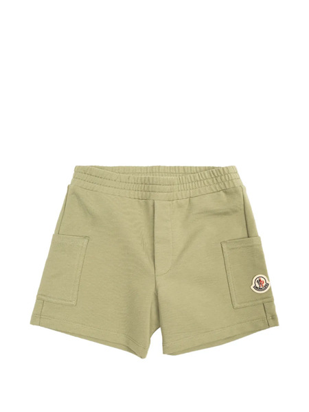  Moncler Enfant Patch Pocket Shorts - Green 