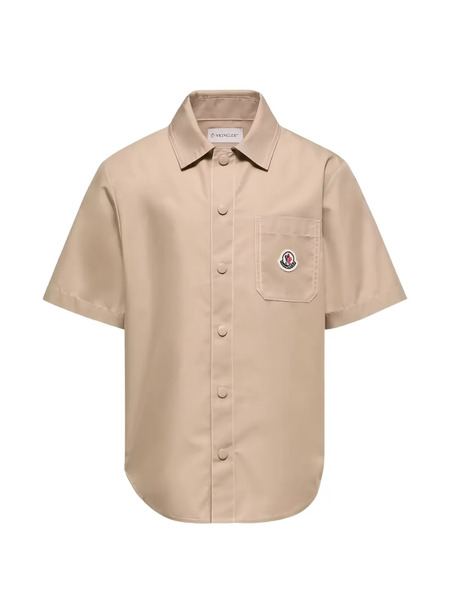  Moncler Enfant Pocket Logo-patch Shirt - Neutrals 
