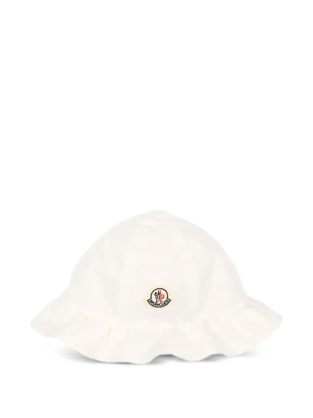  Moncler Enfant Ruffled Hat - White 