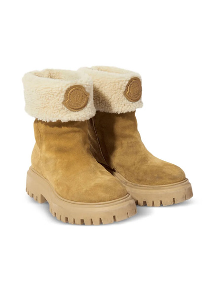  Moncler Enfant Shearling Ankle Boots - Brown 