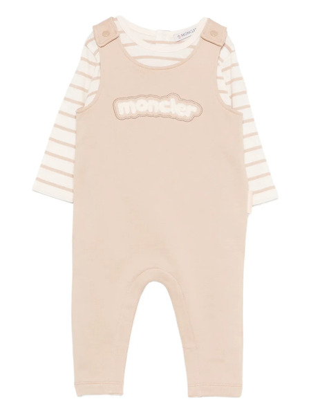  Moncler Enfant Striped Trousers Set - Neutrals 