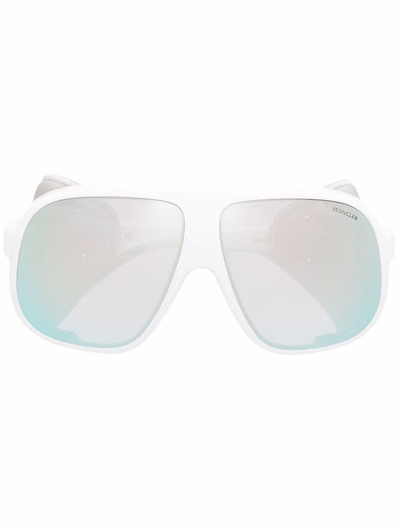  Moncler Eyewear Mask-frame Sunglasses - White 