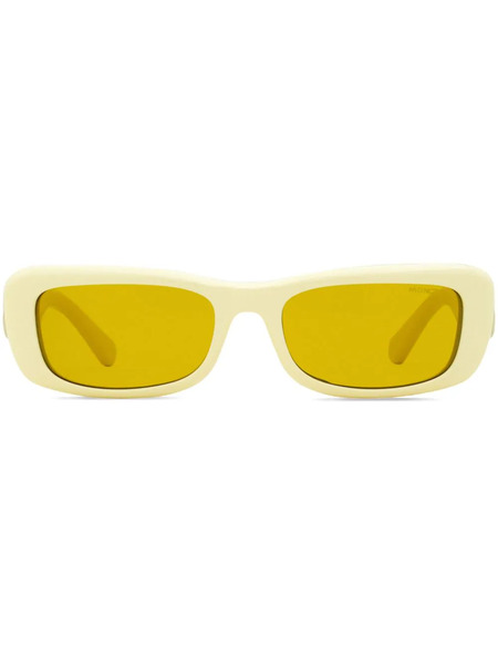  Moncler Eyewear Minuit Rectangle-frame Sunglasses - Yellow 