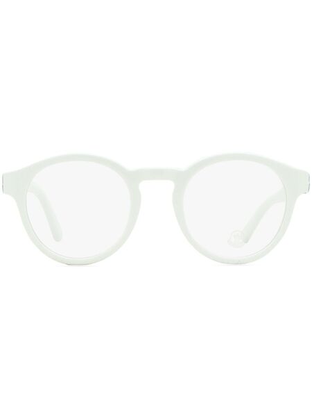  Moncler Eyewear Ml5189 Oval-frame Glasses - White 