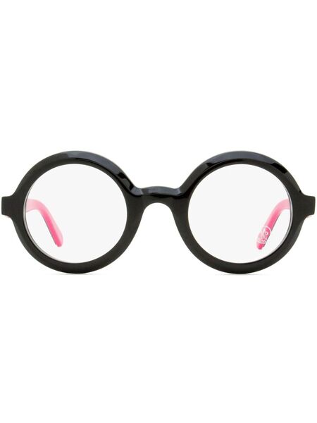  Moncler Eyewear Ml5194 Round-frame Glasses - Black 