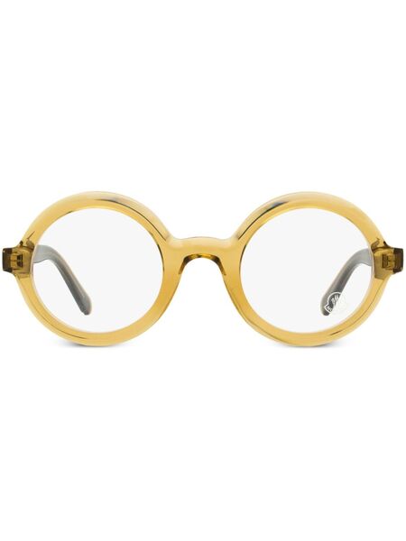  Moncler Eyewear Ml5194 Round-frame Glasses - Brown 