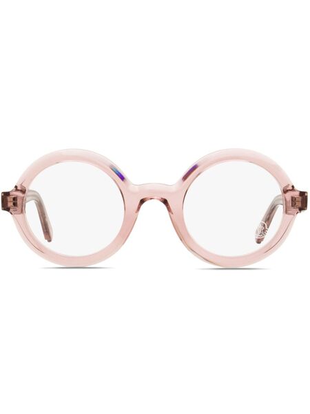 Moncler Eyewear Ml5194 Round-frame Glasses - Pink 