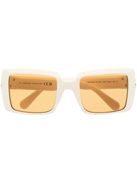  Moncler Eyewear Oversized Square-frame Sunglasses - Neutrals 