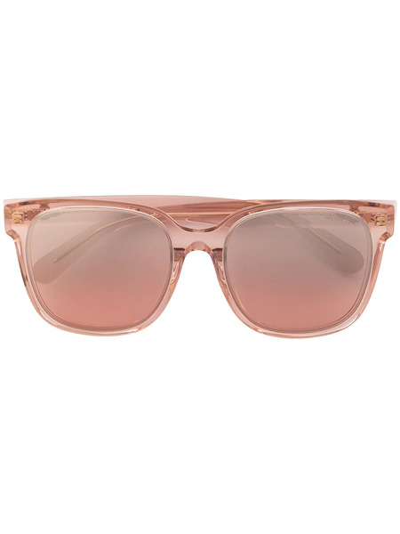  Moncler Eyewear Rectangle Frame Sunglasses - Pink 