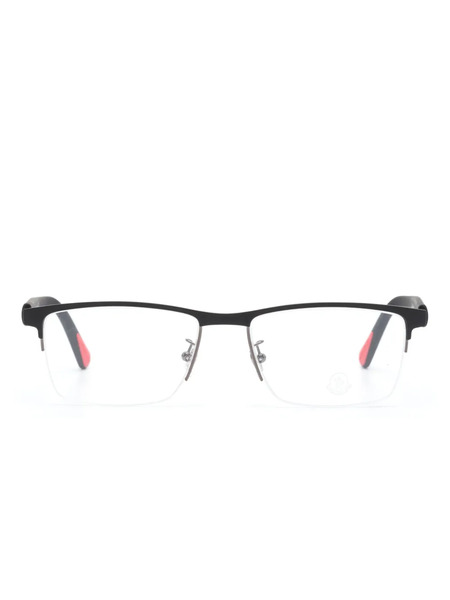  Moncler Eyewear Rectangular-frame Glasses - Black 