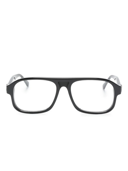  Moncler Eyewear Rectangular-frame Glasses - Black 