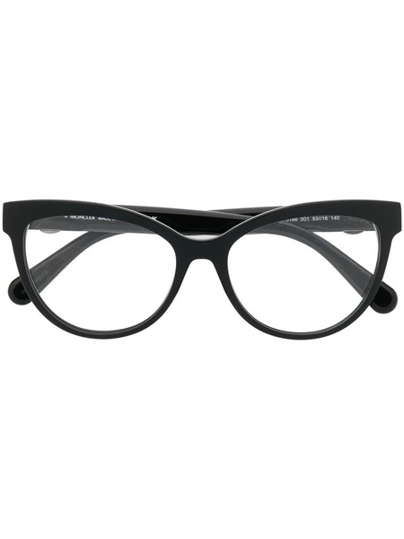  Moncler Eyewear Round-frame Glasses - Black 