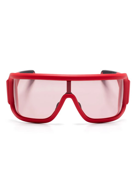  Moncler Eyewear Snowseeker Rectangular Sunglasses - Red 