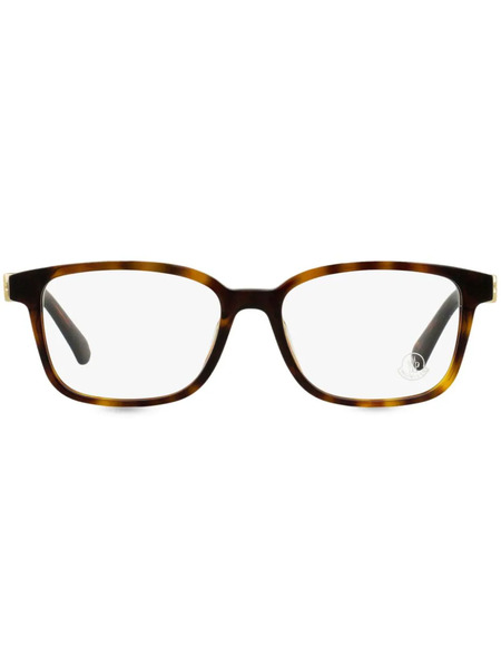  Moncler Eyewear Tortoiseshell Rectangle-frame Glasses - Brown 