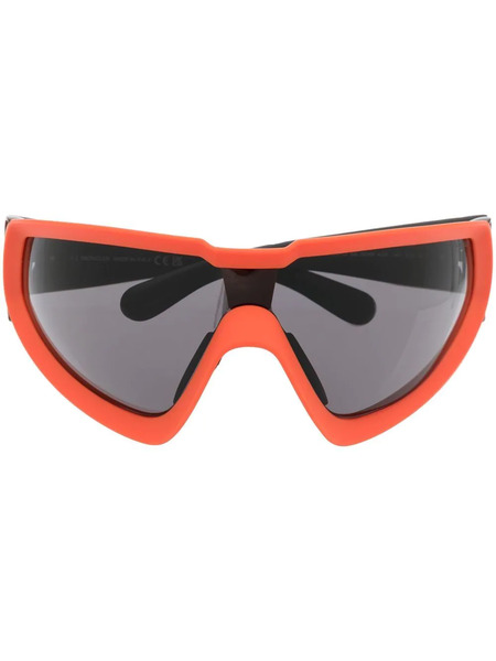  Moncler Eyewear Wrapid Shield Sunglasses - Orange 